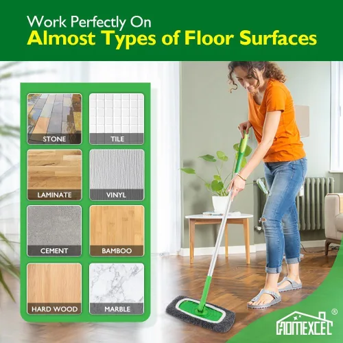 Vista 4 de HOMEXCEL Almohadillas de Trapeador de Microfibra Reutilizables Compatibles con Swiffer Sweeper-Paquete de 8 Repuestos de Almohadillas Húmedas