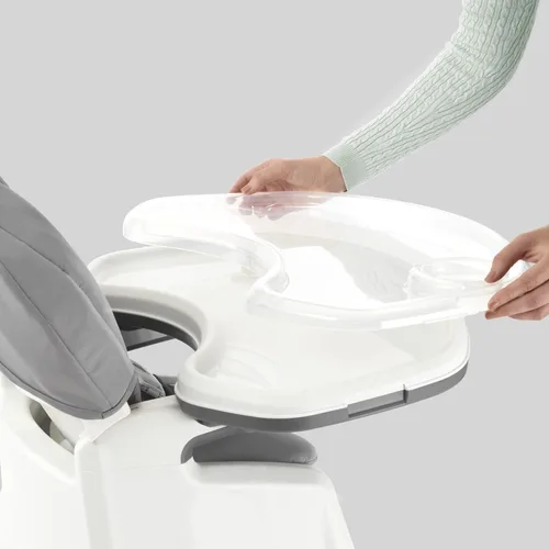 Vista 6 de Chicco Stack 1-2-3 Silla alta convertible multiusos para bebés y niños pequeños, arnés de 5 puntos y 3 posiciones reclinable, fácil de limpiar