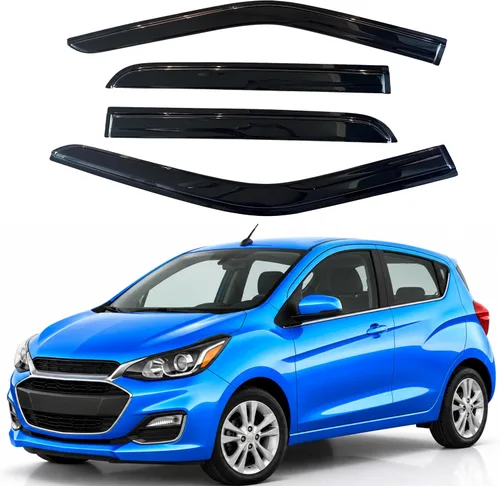 Vista 187 de Visera de ventana IG para Ford Focus Sedán y Hatchback 2012-2018, Protector de ventana lateral para lluvia y viento estilo Mugen, extra duradero