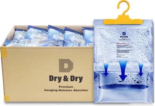 Vista 6 de Dry & Dry Deshumidificadores absorbentes de humedad prémium para el hogar, sótano, dormitorio, pequeños deshumidificadores – absorbentes de humedad
