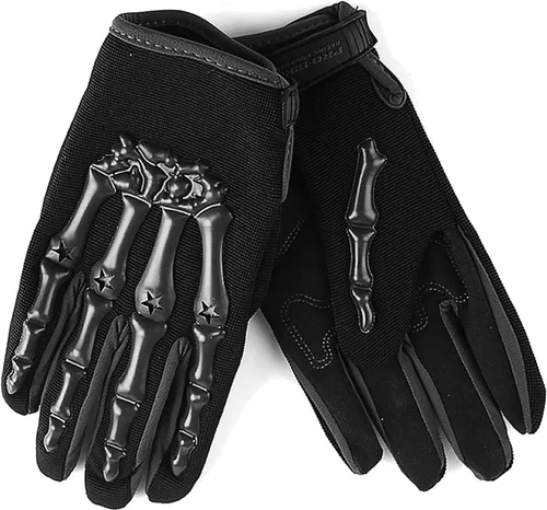 Vista 3 de Guantes juveniles de motocross 1Storm para motocicletas, BMX, MX, ATV, bicicletas todoterreno, modelo de esqueleto para niños