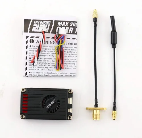 Vista 5 de Tanque Rush VTX 2.5 W MAX Solo VTX 5.8G FPV Transmisor CNC Shell largo alcance para RC Drone MultiRotor FPV Racing