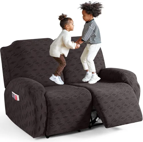 Vista 64 de TAOCOCO Funda para Reclinable de 3 Piezas, Fundas para Silla Reclinable, Funda Elástica de Jacquard para Silla Reclinable, Protector de Muebles