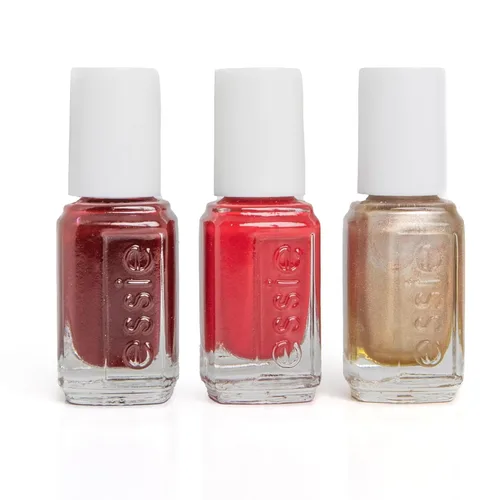 Vista 2 de Essie Esmalte de Uñas, Fórmula Vegana Libre de 8, Set de Esmalte de Uñas para Vacaciones de 3 Piezas, 1 Kit