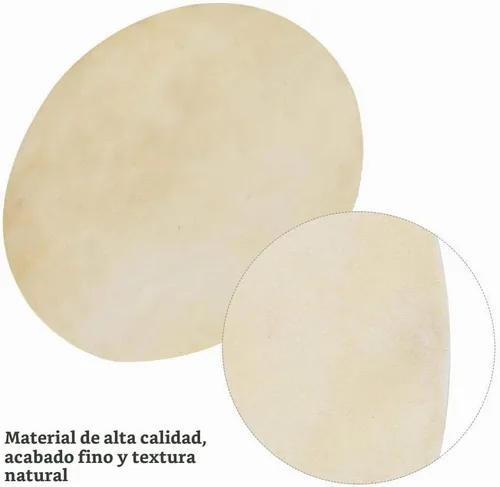 Vista 7 de Cabezal de tambor de cuero de búfalo de 8.5/12 pulgadas, 2 piezas, sonido duradero y consistente para accesorios de tambores bongo africanos