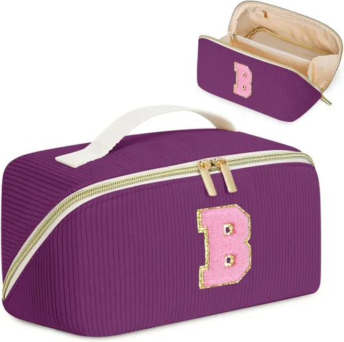 Vista 12 de Bolsa de cosméticos de viaje de gran capacidad, Beige, B Taza