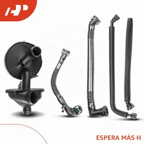 Vista 8 de A-Premium Kit de 5 piezas de válvula de ventilación del cárter (PCV) y manguera de respiradero, separador de ventilación, compatible con modelos BMW