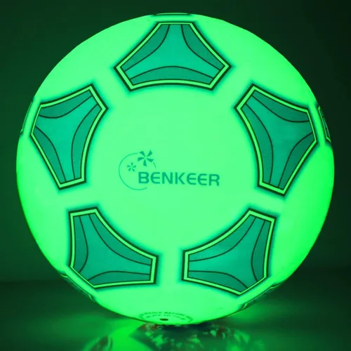 Vista 7 de Balones de fútbol que brillan en la oscuridad, tamaño 3/4/5, regalos de fútbol para niños, jóvenes y adultos, pelotas de fútbol tradicionales..