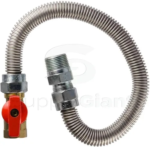 Vista 5 de Flextron FTGV-01F01F - Válvula de bola de gas, 1 x 1 pulgada