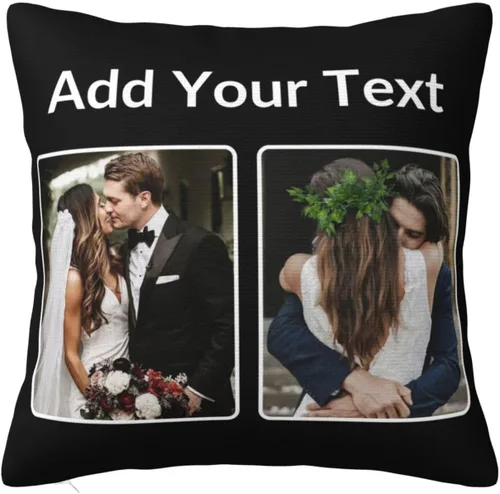 Vista 13 de Funda de almohada personalizada con imagen y texto, funda de almohada con foto personalizada, funda de almohada personalizada con foto, regalos