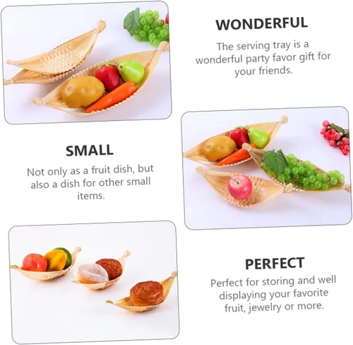 Vista 4 de 4 unids plato Snack Container Fruit Basket Candy Tray Basket Tray Snack Tray Snack Holder Candy Boxes Fruit Tray Candy Case Snack Case