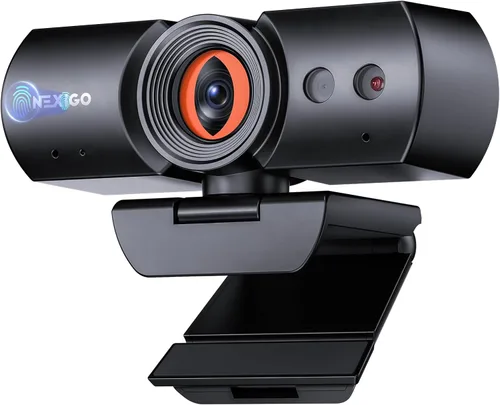 Vista 11 de NexiGo Iris, cámara web 4K AI con sensor Sony de 1/1.8", memoria flash integrada, HDR, PiP, control estilo DSLR, encuadre/seguimiento automático