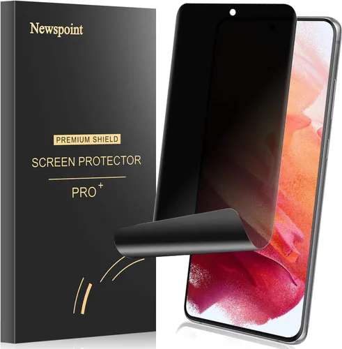 Vista 8 de Protector de pantalla de privacidad para Galaxy Note 20 Ultra, compatible con fundas, huellas dactilares disponibles, película suave para Samsung