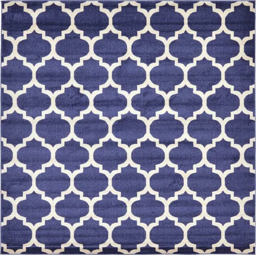 Vista 109 de Unique Loom Trellis Collection - Alfombra de área de Filadelfia, rectangular de 2 pies 2 pulgadas x 3 pies, color morado y marfil