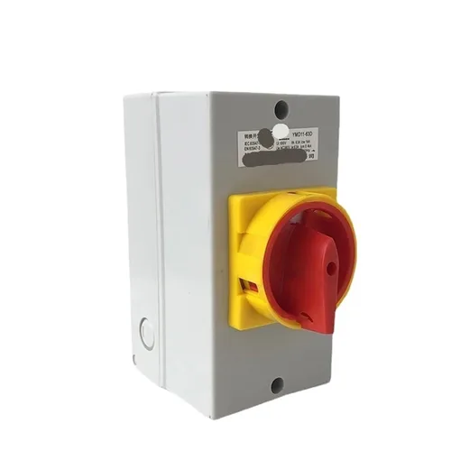 Vista 3 de YMD11-63D ON-Off Interruptor de desconexión aislador de dos posiciones 63A 3P candado Cam Cambio con caja 1 pieza (base negra 3P)