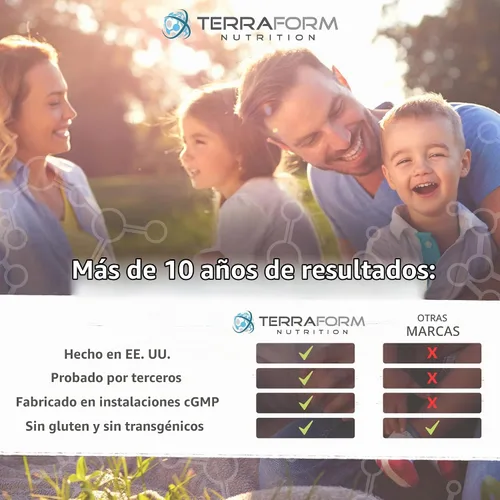 Vista 4 de TerraForm Nutrition - Protector de hongos para uñas de los pies, inhibidor probiótico de hongos, 60 cápsulas