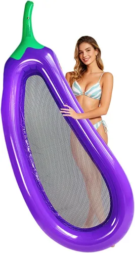 Vista 11 de ZHUYNXIR Flotador de piscina para adultos, hamaca flotante, balsas inflables, sofá de aire para piscina, cama flotante, tumbado en él, todo tu