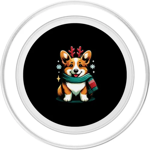 Vista 2 de Corgi Corgi Dog Corgis Christmas Corgi Welsh Corgis PopSockets MagSafe PopGrip para iPhone