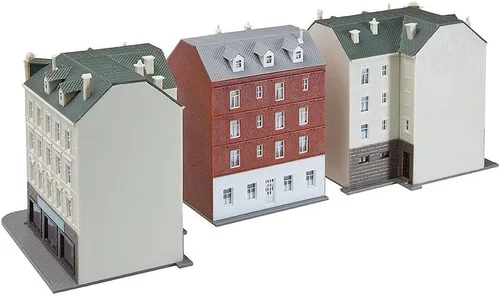 Vista 2 de Faller 232266 Kit de construcción de hileras de casas de pueblo en escala N