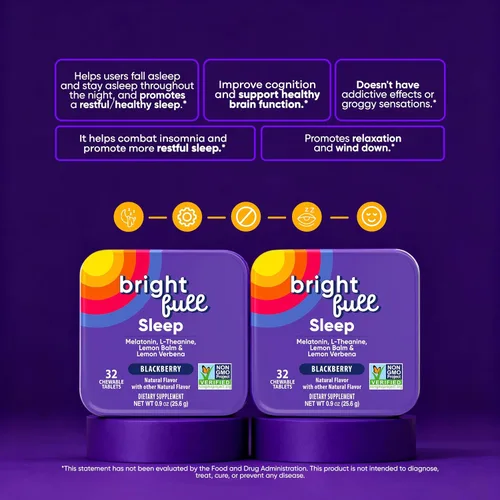 Vista 7 de Suplemento natural para dormir con melatonina, ashwagandha, bálsamo de limón y L-teanina, apoyo para dormir sin medicamentos, sueño reparador