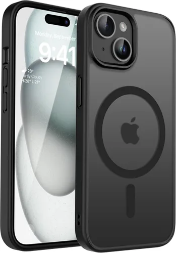 Vista 33 de CACOE Funda magnética para iPhone 12 y iPhone 12 Pro de 6.1 pulgadas - Compatible con MagSafe y soporte magnético para teléfono en el automóvil,