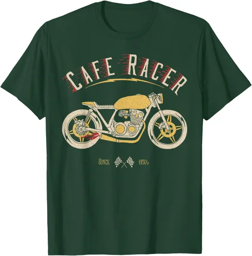 Vista 61 de Camiseta Cafe Racer - Old School - Camiseta de motocicleta vintage Negro