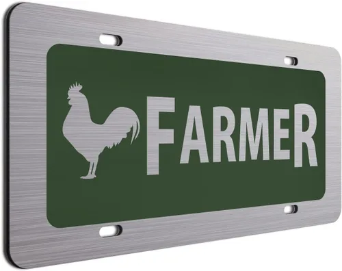 Vista 11 de Placa de matrícula de gallinero Regalo para agricultor Divertidos platos de tocador