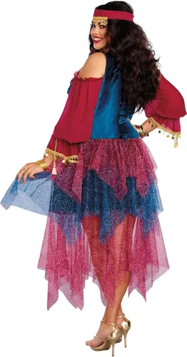 Vista 2 de Dreamgirl Disfraz de gitana, para mujer talla plus