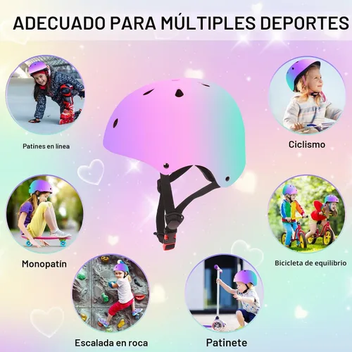 Vista 4 de Casco de bicicleta para niños de 2-3-5-8-14 años para niñas, niños, niños pequeños, niños y jóvenes, casco de bicicleta para niños pequeños