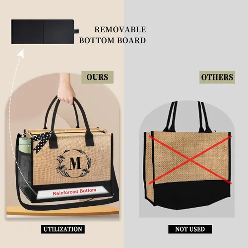 Vista 19 de BeeGreen Bolsa personalizada para mujeres, mamá, profesora, amigas, hermana, bolsas de regalo con bolsa de Comestic