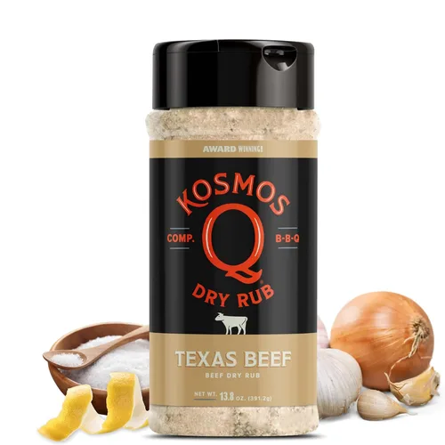 Vista 10 de Kosmos Q Funda de vaca Hot BBQ Rub, regalo del día del padre, condimento picante de bistec y pechuga con chile, ajo, cebolla, pimentón y humo