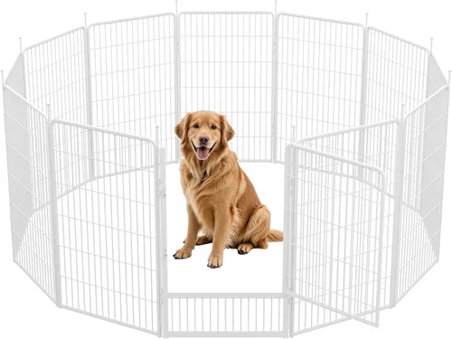 Vista 17 de SunsGrove Corralito para perros de interior, 24 pulgadas, 2 paneles, corralito de juego para cachorros, para interiores, fácil instalación, valla