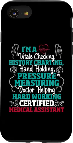 Vista 8 de iPhone 12 Mini Asistente Médico Certificado - Funda CMA de Verificación Vital Nurse Life