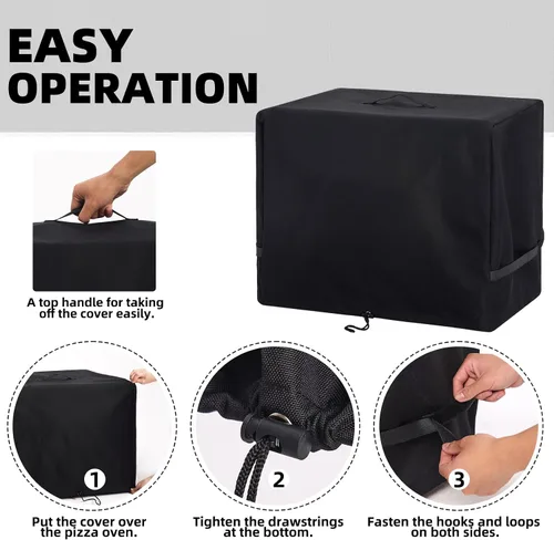 Vista 6 de Cubierta impermeable para horno de exterior Camp Chef, también apto para horno de campamento Chef Deluxe/profesional al aire libre, accesorios