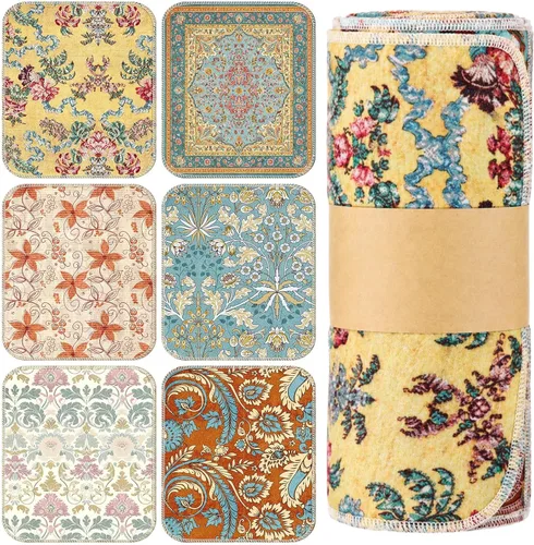 Vista 19 de Redbaker 6 Piezas Rollos de Toallas de Papel Reutilizables Toallas de Cocina a Granel Lavables Sin Papel Paños de Algodón Servilletas de Mano