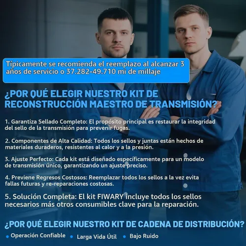 Vista 6 de JF015E CVT Kit de reconstrucción maestro de transmisión para modelos Suzuki