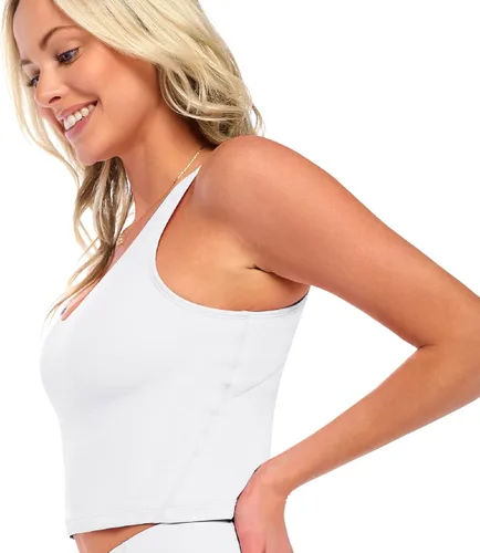 Vista 2 de Natural Uniforms Sujetador deportivo de soporte medio acolchado sin varillas para mujer