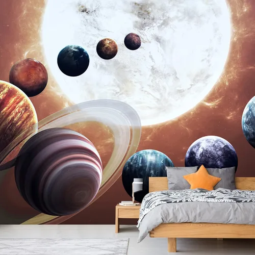 Vista 51 de NWT Calcomanía removible para pared, diseño de nube galáctica, estrella, nebulosa, fantasía, ciencia ficción, astronomía y arte espacial, arte