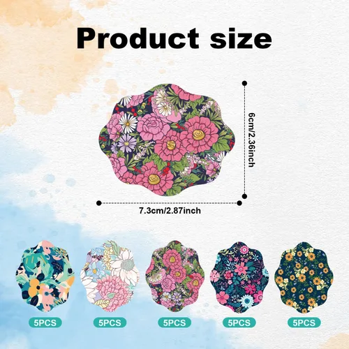 Vista 2 de 25 calcomanías de sensor para Libre 2/3, patrón de flores y cubiertas de sensor, parches adhesivos impermeables para sobreparche, accesorios