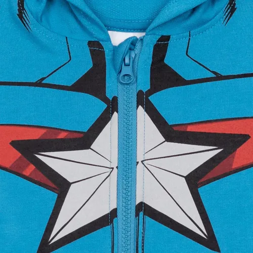 Vista 6 de Marvel Avengers - Sudadera con capucha y cremallera para niños pequeños a niños grandes (2T - 18-20)