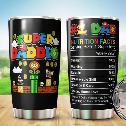 Vista 2 de Taza de papá - Regalos para papá en el día del padre, Navidad, cumpleaños - Taza de padre - Taza de papá - Regalo para papás de hija, hijo