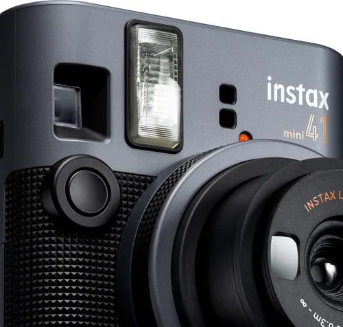 Vista 6 de INSTAX Mini cámara instantánea 41, operación simple con exposición automática, flash integrado, lente selfie y modo de cerca, una cámara de diseño