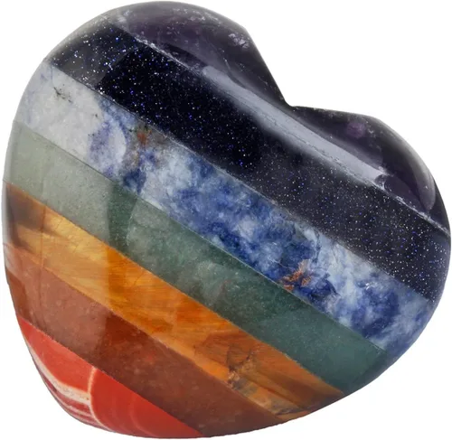 Vista 12 de mookaitedecor Cristales curativos opalita corazón amor preocupación palma piedra reiki equilibrio 0.5 pulgadas, paquete de 12, Opalita, opalita