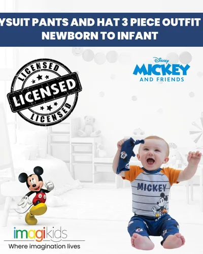 Vista 2 de Disney Mickey Mouse Pluto Donald Duck - Conjunto de 3 piezas para bebé recién nacido a bebé