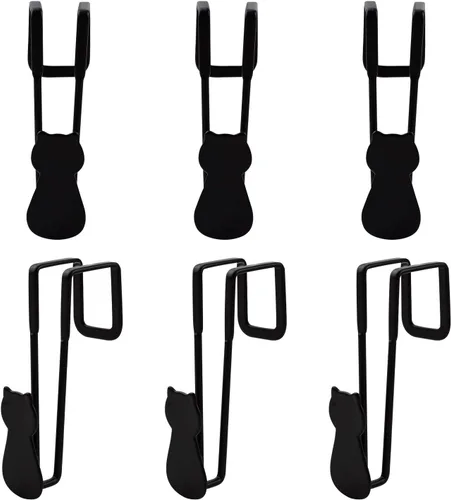 Vista 24 de Over Cabinet Door Hooks, 8Pcs Plastic Over Door Single Hooks Multi-Purpose Over The Cupboard Drawer Hooks Space-Saving Hanger Extender Clips Hooks