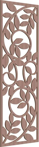 Vista 48 de 9 3/8"W x 24 3/8"H x 1/4"T Utica Decorativo Fretwork Madera Paneles de Pared, Abedul