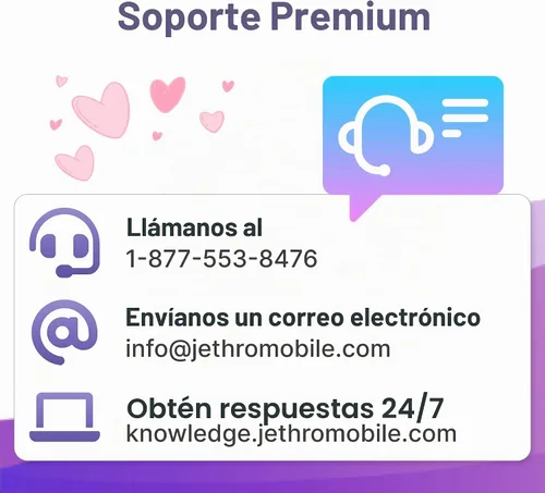 Vista 4 de $10/mes Jethro Mobile Plan de teléfono prepago, llamadas y mensajes de texto ilimitados, conversaciones internacionales a más de 80 países, trae tu