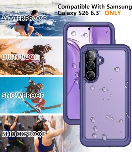 Vista 155 de Temdan - Funda impermeable diseñada para iPhone 12, protector de pantalla y cámara integrado IP68 bajo el agua, cuerpo completo, a prueba de caídas