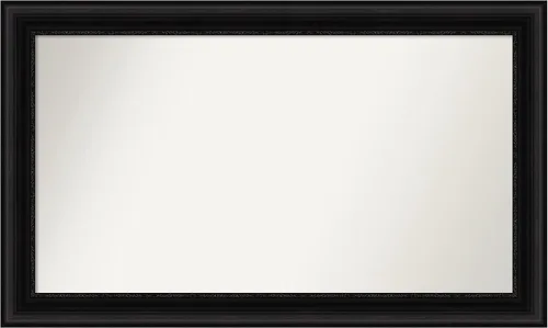 Vista 680 de Amanti Art Espejo personalizado, espejo de baño negro puente, espejo de pared o espejo de tocador de baño sobre el fregadero (26 x 26 pulgadas)