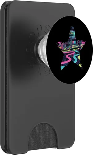 Vista 8 de Retro Boombox Star - Vintage 80s Style PopSockets Adhesive PopGrip